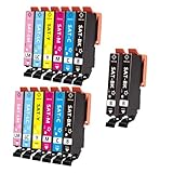 エプソン用 SATインク SAT-6CL互換インクカートリッジ (4BK/2C/2M/2Y/2LC/2LM) 14本セット 増量版【残量表示】対応機種 EP-712A EP-713A EP-714A EP-715A EP-716A EP-812A EP-813A EP-814A EP-815A EP-816A