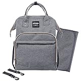 aikiddo Baby Nappy Changing Diaperバックパックバッグ、多機能旅行と断熱ポケット、防水濡れClothesポケットfor Baby Care