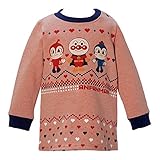 アンパンマンガール 裏毛起毛 ノルディック柄 長袖トレーナー Anpanman Girl fo-ea3876-9228 110cm ピンク
