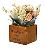 結婚式の家の装飾花フェイク鉢植えのシルクバラ