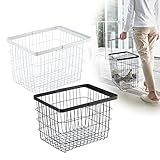 ランドリーワイヤーバスケット タワー TOWER M(ホワイト)