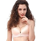 KINDOYO 新しい妊娠中の女性オープンボタン授乳服の通気性の快適なレース授乳ブラジャーの下着 (75C, スタイル 3)