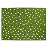 Lorena Canals Dots Acrylic Rug (Green) by Lorena Canals