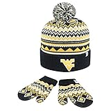 ニットWest Virginia Mountaineers幼児用ビーニーとグローブセット