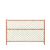 （2枚セット）フェンスバリケード ミニフェンス-黄-オールネット 1800*1200