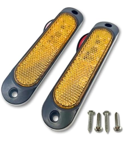 Amazon.co.jp: X-STYLE フェンダーマーカー 12V 24V 汎用 貼付 led