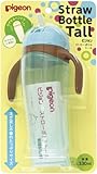 Pigeon 'Tall' Baby Training Drinking Cup Straw Bottle BPA Free for 9 Months+ (Blue) by Pigeon [並行輸入品
