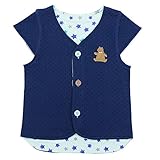 DWSIOOW 子供 キッズあったかキルトベスト 前開き ニット 中綿スクール リバーシブルーベスト アウター 防寒　春、秋、冬　出産祝い　ギフト　プレゼント　80cm　90cm　100cm (80c