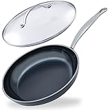 最新型2023年 グリーンパン 最高級グレード バルセロナPROシリーズ 正規品 食洗機対応 IH ガス (フライパン24cm専用ガラス蓋付)