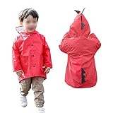 Davcor Moring 子供 レインポンチョ レインコート キッズ 男の子 女の子 雨具 人気 カジュアル 可愛い 無地 恐竜 動物さん 雨合羽 防水 防風 通学 通園 携帯バッグ付き 便利 新学
