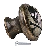 Dovewill 家具用　ハンドルノブ　頭蓋の柄　ワードローブ　キャビネット　ドア　戸棚引き出し　耐久性と実用　９パタン選べ - ＃５, 35mm