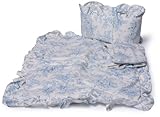 Baby Doll Bedding Toile Mini Crib/ Port-a-Crib Set, Blue by BabyDoll Bedding