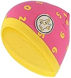 GEMVIE ベビー帽子 ワッチキャップ 耳あて 数字柄 可愛い キッズ 赤ちゃん 春秋冬 男女兼用 男の子 女の子 子供 コットン ニット帽 おしゃれ ローズ