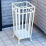 山善(YAMAZEN) アンブレラスタンド(幅20 奥行20) アンティークホワイト HUS-2020(AN/WH)