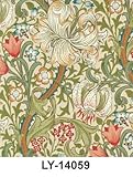 輸入壁紙 LY-14059/ベージュ golden lily ゴールデンリリー Morris & Co.(イギリス) ウィリアム・モリス 52cm×10m