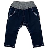 《H28年秋冬物》KICKY VILLAGE(キキイ ビレッジ) デニムニットウエスト切替長丈パンツ 100cm/インディゴ NO.KV-15421