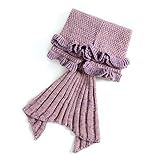子ロータスリーフエッジニットマーメイドテールBlanket Sleepingバッグ70 x 140 cm X-W-L893