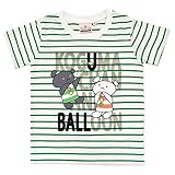 こぐまちゃんビッグロゴTシャツ（こども用） （90/グリーンボーダー) 【KC-KAK-K055】 子供服