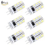 Sanniu G4 Base LED Bulb Halogen Replacement 24 LED 2835 SMD Non-Dimmable 2.2W AC 110V 180LM Bright G