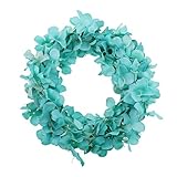 Fenteer 人工藤　ブドウ　絹　花飾り　吊り　結婚式　作品　結婚　披露宴　花　装飾　7色選べる - 青