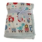 (スナグル・ベビー) Snuggle Baby 赤ちゃん・ベビー用 のりもの フリースブランケット 毛布 おくるみ (ワンサイズ) (ブルー/ホワイト)