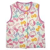 ハローキティ サンリオ 女の子 ガールズ フリースベスト かいまき 袢纏 はんてん fo-hkfw01 95cm ピンク