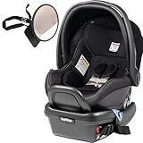 Peg Perego - Primo Viaggio 4-35 Car Seat w Back Seat Mirror - Licorice - Black Eco-Leather by Peg Pe