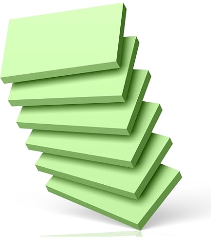 Sowaka 100 Pack Blank Mini Note Cards - 3.5" X 2" Kraft Paper Flash Cards For Study, Language Learning, Business Tags (Green)