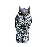 shopparadise　園芸ふくろう置物　防鳥防獣対策　本物そっくり　多様の姿　ガーデン装飾　部屋装飾　不苦労の意味　運を象徴します (ろ)