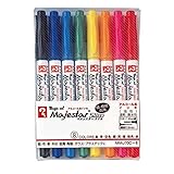 寺西化学 マジックインキ 油性ペン マジェスタースリム 8色 MMJ70C-8