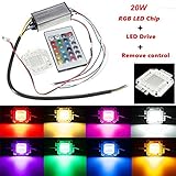 20w rgb chip light bulb waterproof led driver power supply