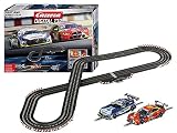 Carrera デジタル電動スロットカーレーストラックセット 車2台とデュアルスピード2台 高速で素晴らしい
