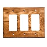 Sierra Lifestyles Traditional Switch Plate, 3 Rocker, Finished, Russian Olive by Sierra Lifestyles