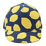 Ruideng 赤ちゃんのキャップレモンフルーツハット子供の夏の日の帽子 (Blue+Yellow,)