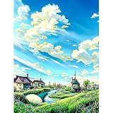 ZGHQHCDRH ダイヤモンドアート 5D モザイクアート ダイアモンドビーズ絵画キット DIY・手作り絵画手芸キット ダイヤモンド塗装 全面貼り付けタイプ 手芸キット (白)