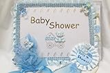 Baby Shower Teddy Bear Guest Book, Corsage and Badge Set by onlinepartycenter