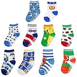 ［キロフライ］kiloflyベビーノスキッド男の子ソックス、10ペア、6から18ヶ月