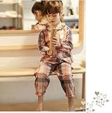 (チェリーレッド) CherryRed 子供 男の子 女の子 ファション パジャマ ルームウェア 部屋着 寝間着 上下2点セット 長袖 フリース 春秋向け リラックス 快適 気持ち良い チェック コッ
