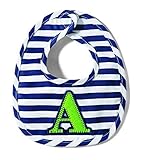 Mud Pie Baby-Boys Newborn A Initial Boy Bib, Blue, One Size by Mud Pie Baby [並行輸入品]