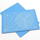 ULTNICE A5ノンスリップPVCカッティングマットパッチワークカットボード自己修復カッティングパッド（手動DIYカッティング用）（ブルー）