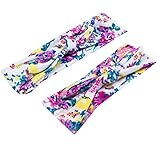 ママと赤ちゃんのカチューシャターバンちょう結びのウサギの耳クロスヘアバンド (A)