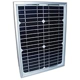 HQRP 12W （10ワット/10Wのサイズ）陽極酸化アルミフレームでの単結晶ソーラーパネル12ワット 12V DC