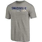 Football Fanatics Nashville Predators 2018 NHL Playoffs SmashvilleトリブレンドTシャツ – グレー S