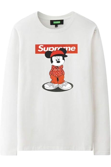 Amazon アニメ Disney ディズニー Mickey Mouse ミッキーマウス ミッキー メンズ レディース ロングスリーブ Tシャツ 長袖 シャツ Tシャツ カットソー 通販