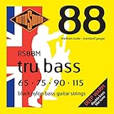 ROTOSOUND ロトサウンド ベース弦 Black Nylon Flatwound Medium Scale/Standard (.065-.115) RS88M