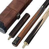 Cuesoul 57" 、ローズウッド、ハンドメイド3/4ピーススヌーカーキュー+キューケース+延長キュー(CSSC006)