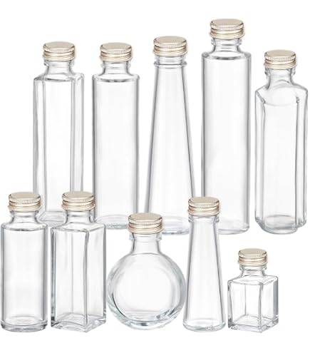 Amazon.co.jp: ハーバリウム用ガラス瓶 日本製 10本セット (角型 150ml