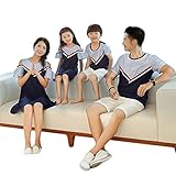 （JUTAOPIN）【親子 ペアルック】 親子 ペア ｔシャツ or レディース ワンピース フレア 親子ペア パパ 可愛い 半袖 春 夏 メンズ 半袖 ｔシャツ 子供 男の子 女の子 80 90 1