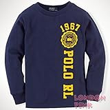 ラルフローレン [男の子9～24か月]ポロラルフローレン長袖Tシャツ〔ネイビー〕並行輸入品