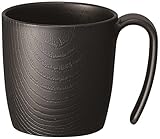 木目 持ちやすい コップ 290ml ブラック 日本製 NMGS1H